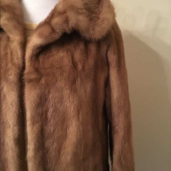 Real Natural Mink Fur Coat Jacket. Size L - Picture 2 of 13